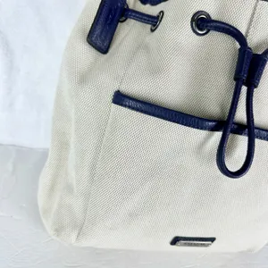 Coach Avery Canvas Drawstring Bucket Bag Navy Cream F28913 thumbnail 8