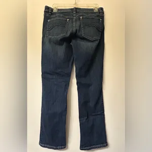 White House Black Market Women's Dark Blue Capri Jeans SZ 8 thumbnail 2