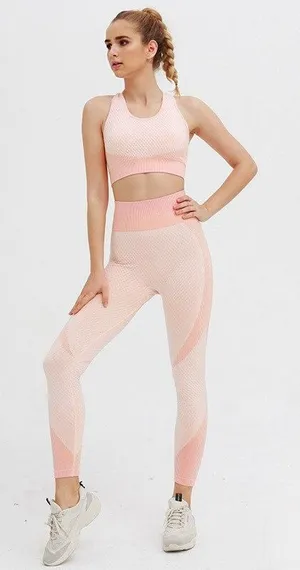 NEW‎ Astoria Activewear Momentum Leggings Peaches & Cream Women’s Size Large thumbnail 1