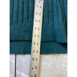 Aerie Women Teal Green Ribbed Knit Oversized Crewneck Sweater Small S/P 1393 thumbnail 3