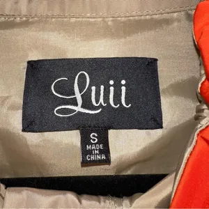 Luii by Anthropologie Jacket Womens Tan Small High Neck Parka Raincoat thumbnail 2
