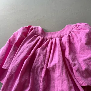 Boutique Pink Cotton Flutter Sleeve Babydoll Dress thumbnail 9