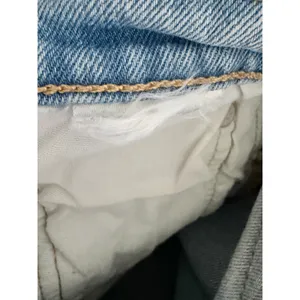 Levi’s 501 Cutoff Denim Shorts Light Wash Button Fly Raw Hem S thumbnail 8