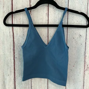 NWOT FP Movement happiness runs v neck tank- no logo thumbnail 3