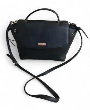Kate Spade New YORK ♠️ Black Lilah Laurel Way Leather Satchel thumbnail 1
