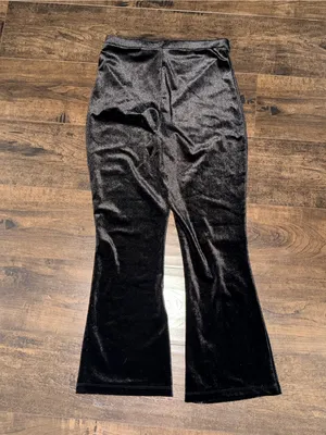 Wild Fable Black Velvet Flare Pants thumbnail 2