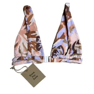 Stone Fox Swim Paloma Bikini‎ Top Floral Womens Pastel Petal XS $88 thumbnail 3