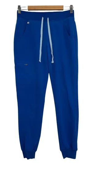 Figs Joggers Scrub Pants Women X Small Blue Zamora Technical Medical Utility thumbnail 1
