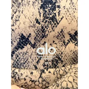 Alo Yoga High Waist Snakeskin Vapor Leggings Tan Black Animal Print Size M thumbnail 5