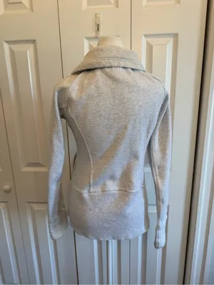 Lululemon Radiant Jacket Heathered Grey Outerwear Size 4 thumbnail 6