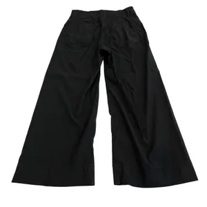 Maeve The Colette Ponte Crop Wide-Leg Pants Black‎ Linen Blend Size 30 thumbnail 4