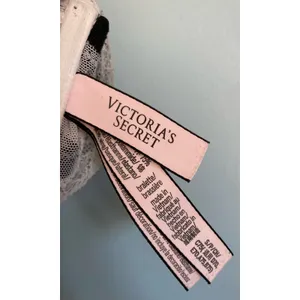 Victoria's Secret Bralette Small White and Black Velvet Trim Lace Feminine thumbnail 4