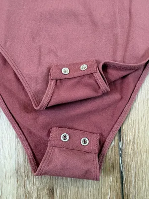 Darn Pink Long Sleeve Bodysuit thumbnail 3