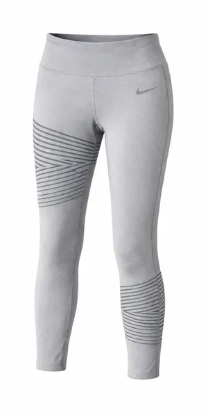 Nike Dri Fit Womens Athletic Leggings Gray Size L Running‎ Workout Fitness thumbnail 1