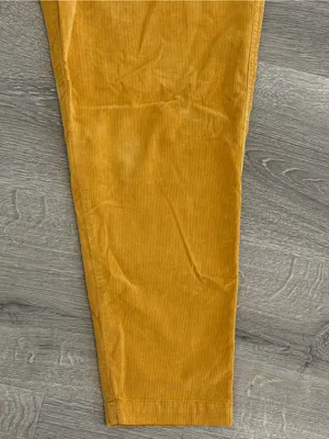 Free People Mustard Corduroy Paperbag Waist Pants thumbnail 9
