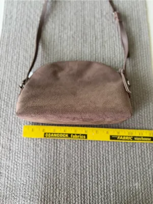 Old Navy Taupe Tan Faux Suede Purse Shoulder Bag NWT thumbnail 5