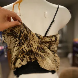 Snake print blouse Black thumbnail 4