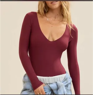 Aerie Smoothez Bodysuit in Berry NWT thumbnail 2