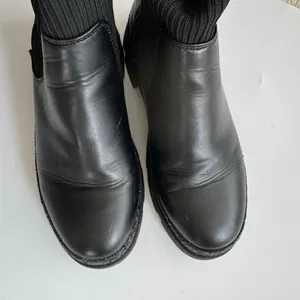 Steve Madden Boots Womens 5 M Black Jrobinn Chelsea Ankle Faux Leather Pull On thumbnail 6