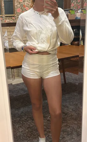 White Uniqlo Long Sleeve Shirt thumbnail 1