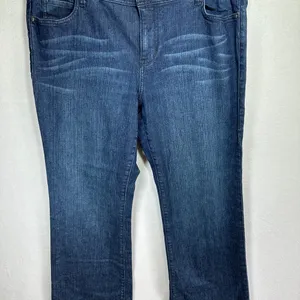 Cabi Blue Jeans Womens 16 Denim Flare 511R Stretchy Dark Wash Comfort Pants thumbnail 2