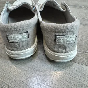 Hey Dude Wendy Suede‎ Off White Slip On Loafers Shoes Womens Size 9 thumbnail 5