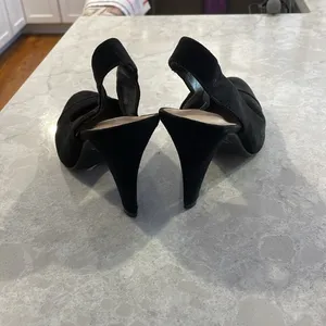 EUC M & S collection velour sling back heels thumbnail 3