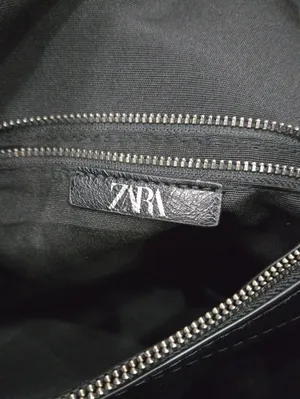 Zara Classic Black Faux-leather Tote Bag With Dual Shoulder Straps Big Capacity thumbnail 6
