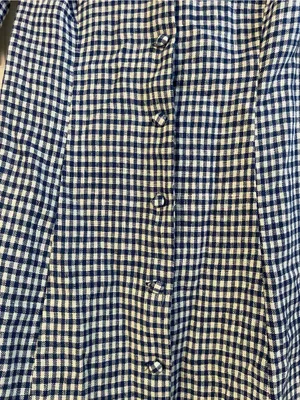 Women’s Reformation Newbury Gingham Print Button Front Linen Midi Dress Size 4 thumbnail 5