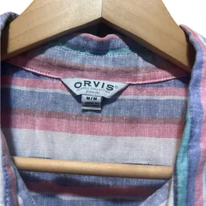 Orvis Women's Short Sleeve Linen Blend‎ Button-Up Shirt Size Medium thumbnail 9