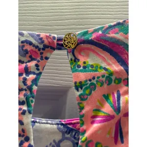 Lilly Pulitzer Bay Dress Play That Trunky Music Elephant Pima Cotton‎ Large thumbnail 8