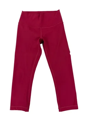 Lululemon Athletica Red Leggings Size 8 Womens Activewear thumbnail 1