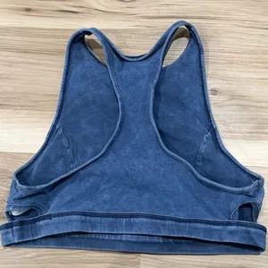 Aerie Blue High Neck Sports Bra Women’s Large thumbnail 2