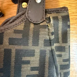 Fendi Tobacco Zucca Canvas and Leather Chef Shopper Tote Vintage thumbnail 12