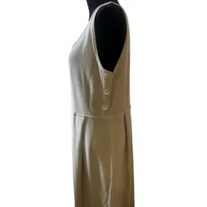 Vintage Jumper Dress Modest Long Cotton Embroidered Fish “Gem “Beach” Size Large thumbnail 3