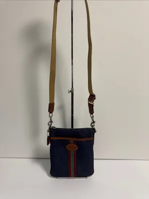 Coach Heritage Stripe Denim Vintage Crossbody Denim and Leather Trim thumbnail 2