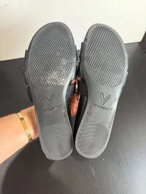 Vionic Glendora Slide Sandals Black Woven Leather Size 9 thumbnail 5