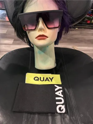 Quay Hindsight Oversized Square Shield Sunglasses - Purple Gradient New thumbnail 1