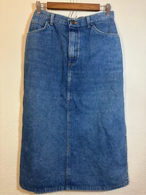 Wrangler Vintage Denim Maxi Midi Skirt Size 10/11 thumbnail 1