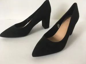 Black Suede Heels, Size 9 thumbnail 3