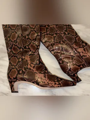 Antonio Melani Snakeskin Print Kitten Heel Boots 8M⁠ thumbnail 6