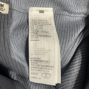 Abercrombie & Fitch High Waisted Ribbed Kick Flare Sweater Pants Blue/Gray NWOT thumbnail 7