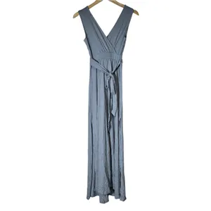 Lulus Dusty Mint Boho Sleeveless Maxi Dress Tie Waist 44552 XS New thumbnail 3