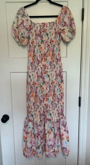 Midi floral dress thumbnail 1