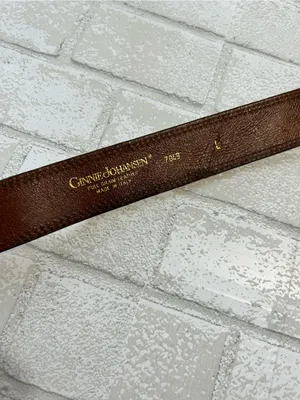 Women's Brown Textured Leather Belt with Silver Buckle thumbnail 5