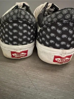 Vans Old Skool Print Patchwork Trainers black white paisley unisex; woman’s 8 thumbnail 5