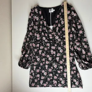 NWT Princess Polly Darlia Floral Mini‎ Dress Size 6 Black Coquette Dark Romantic thumbnail 10