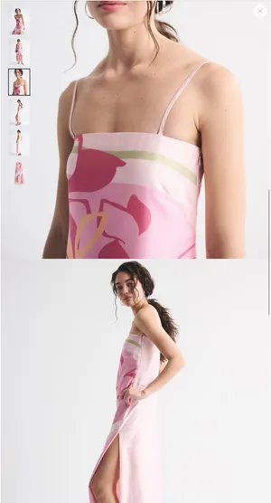Abercrombie Floral Silk Dress Maxi thumbnail 4