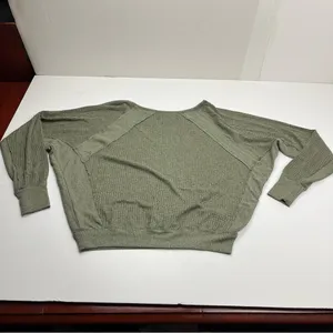 We The Free Free People Santa Clara Thermal Top Women's Size Small‎ Green thumbnail 12
