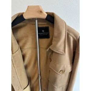 Bagatelle Collection size‎ Small Women’s Tan Button Up Shirt Jacket Shacket thumbnail 3